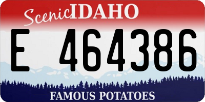 ID license plate E464386
