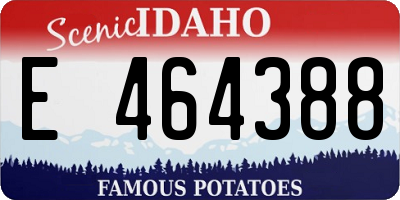 ID license plate E464388