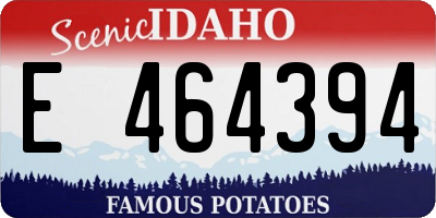 ID license plate E464394