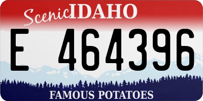 ID license plate E464396