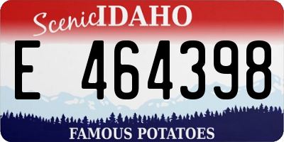 ID license plate E464398
