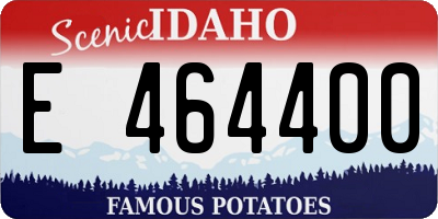 ID license plate E464400