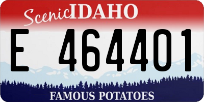 ID license plate E464401