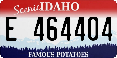 ID license plate E464404
