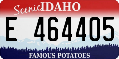 ID license plate E464405