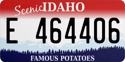 ID license plate E464406