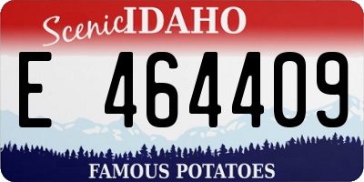 ID license plate E464409