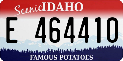 ID license plate E464410