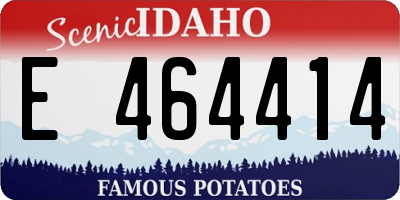 ID license plate E464414