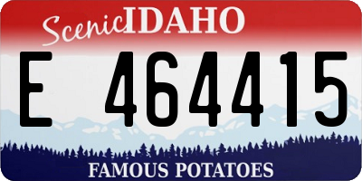 ID license plate E464415
