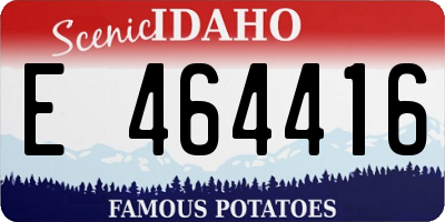 ID license plate E464416