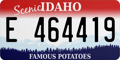 ID license plate E464419