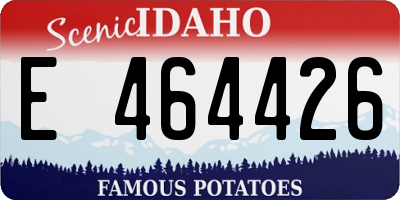 ID license plate E464426