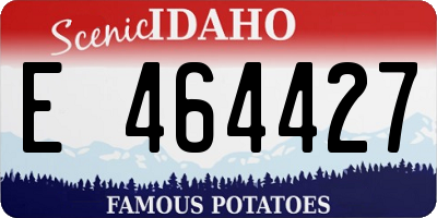 ID license plate E464427