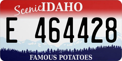 ID license plate E464428