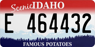 ID license plate E464432