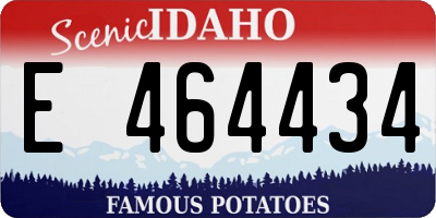 ID license plate E464434