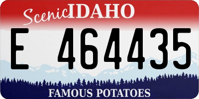 ID license plate E464435