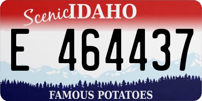 ID license plate E464437