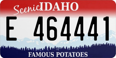 ID license plate E464441