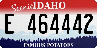 ID license plate E464442