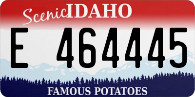 ID license plate E464445