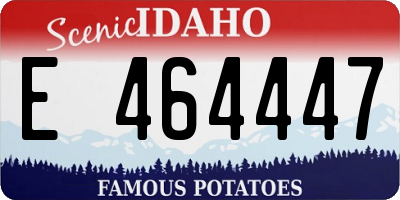 ID license plate E464447