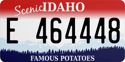 ID license plate E464448