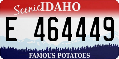 ID license plate E464449