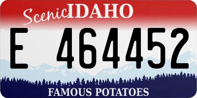 ID license plate E464452