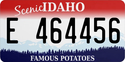 ID license plate E464456