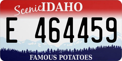 ID license plate E464459