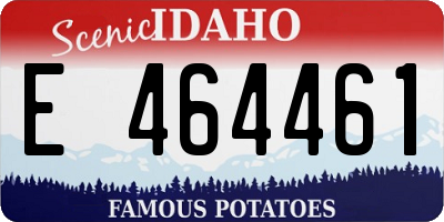 ID license plate E464461