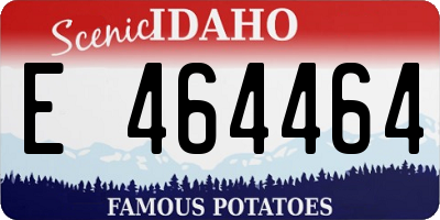 ID license plate E464464