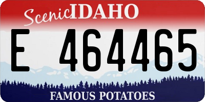 ID license plate E464465