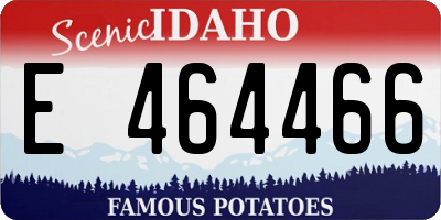 ID license plate E464466
