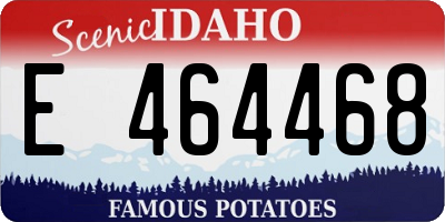 ID license plate E464468