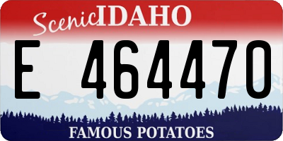 ID license plate E464470