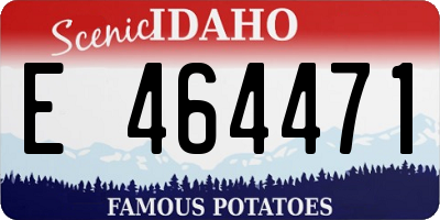 ID license plate E464471
