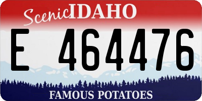 ID license plate E464476
