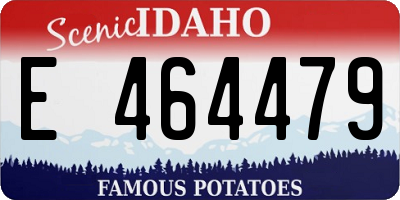 ID license plate E464479