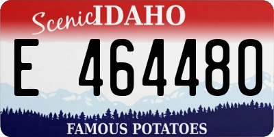 ID license plate E464480
