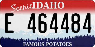 ID license plate E464484