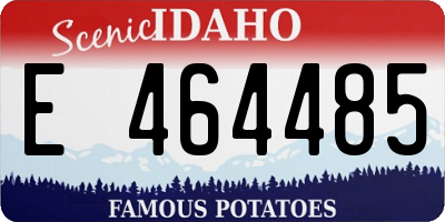 ID license plate E464485