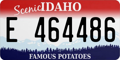 ID license plate E464486