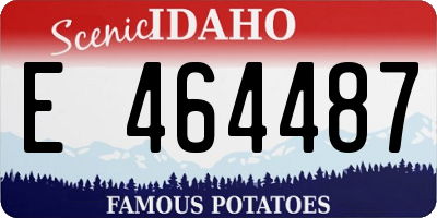 ID license plate E464487