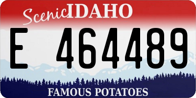 ID license plate E464489
