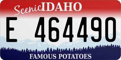 ID license plate E464490