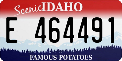 ID license plate E464491