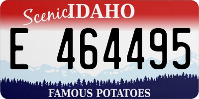 ID license plate E464495